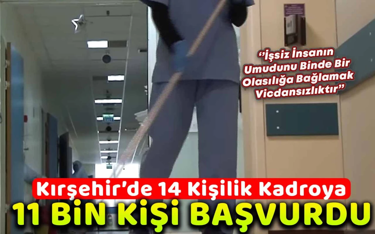 14 Kişilik kadroya 11 bin kişi başvurdu