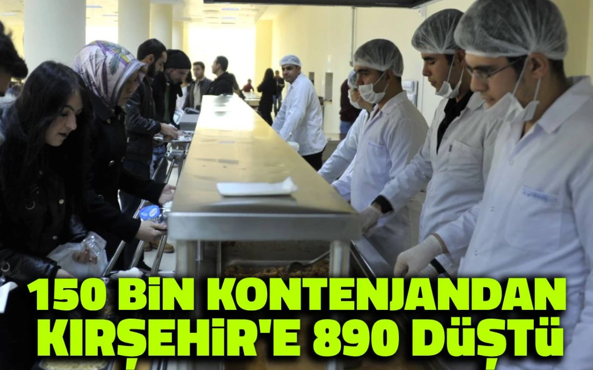 150 bin kontenjandan Kırşehir'e 890 düştü