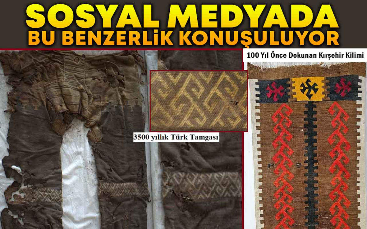 3500 Yıllık Pantolon İle Kırşehir Kilimi Arasındaki Benzerlik