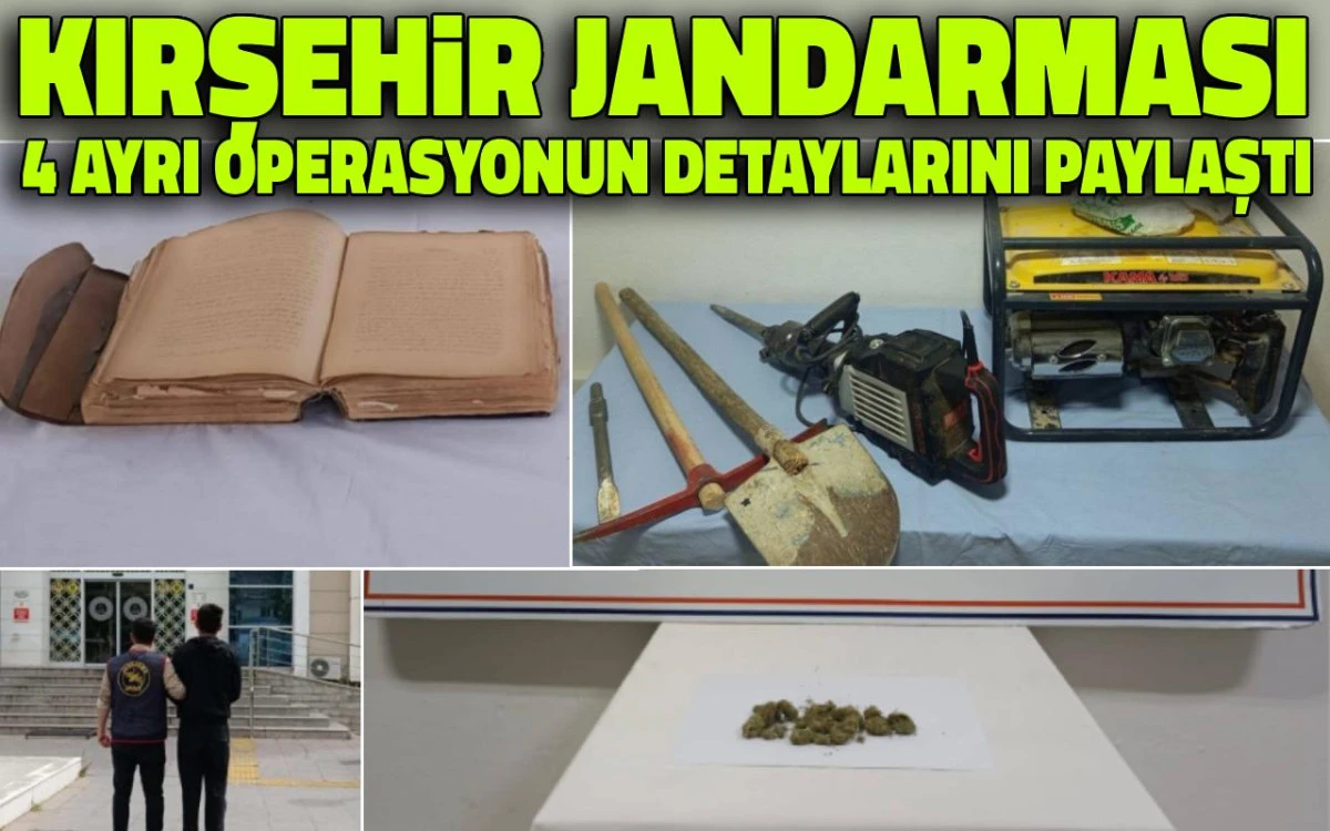 4 ayrı operasyon: tarihi eser, kaçak kazı, uyuşturucu ve teröre darbe