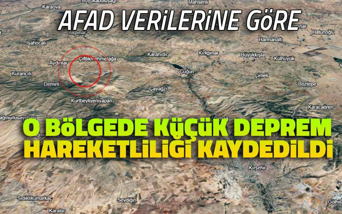 AFAD verileri: Akpınar &ccedil;evresinde deprem hareketliliği dikkat &ccedil;ekti