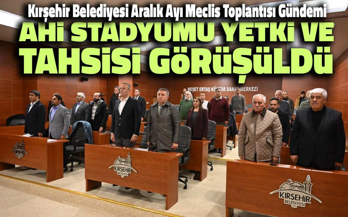 Ahi Stadyumu için yetki ve tahsis görüşüldü