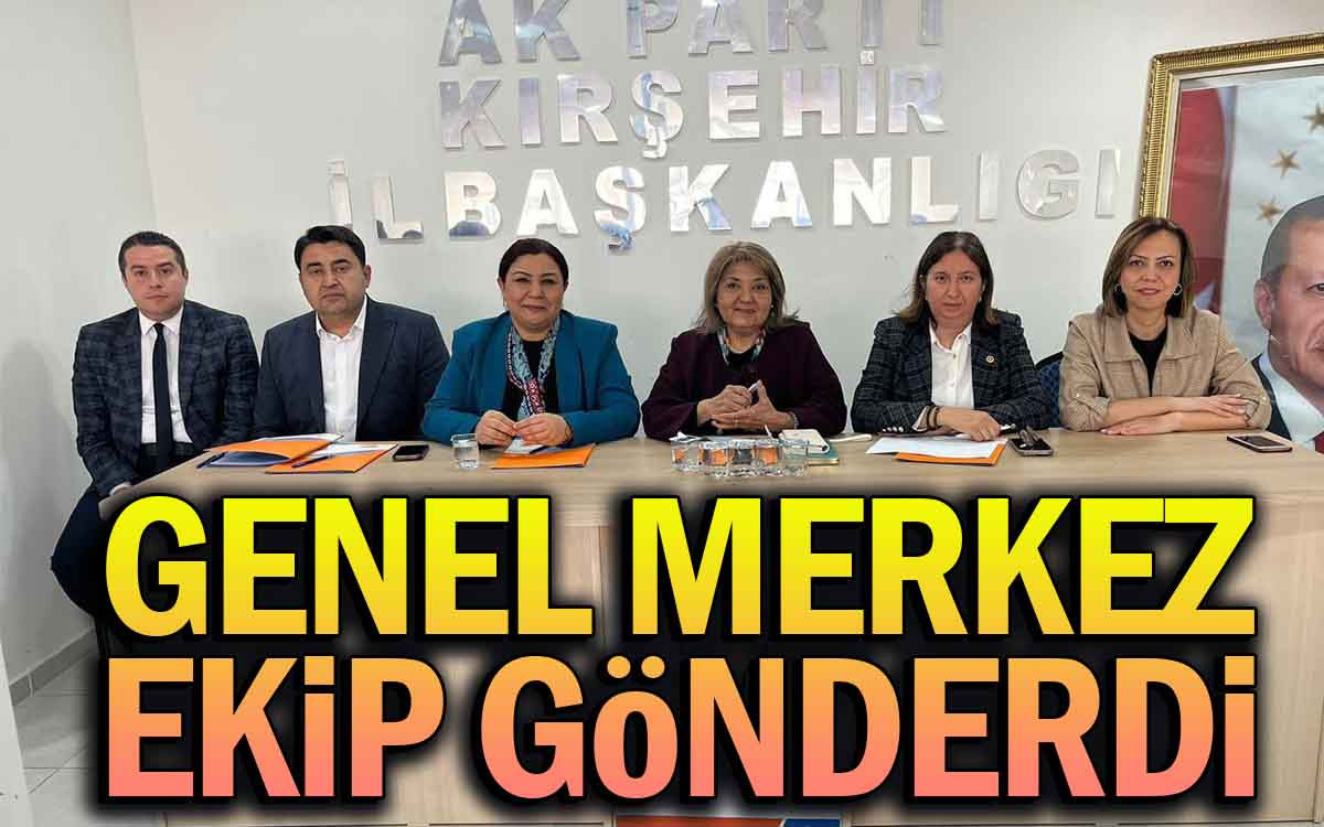 AK Parti Genel Merkezi Kırşehir'e Ekip Gönderdi