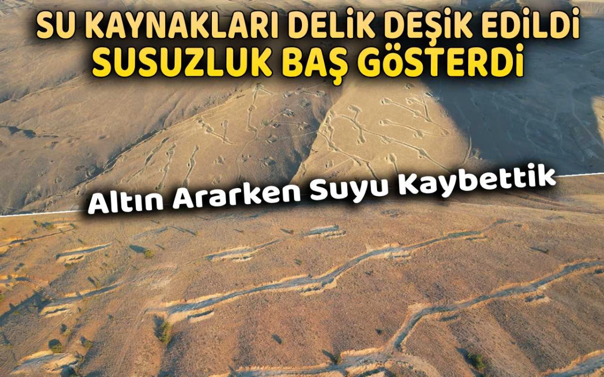 Altın ararken suyu kaybettik