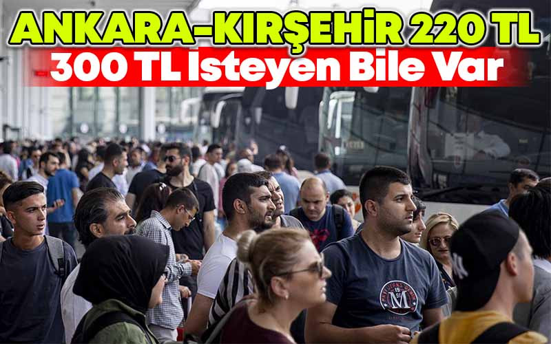 Ankara-Kırşehir Otobüs Bileti 220 TL