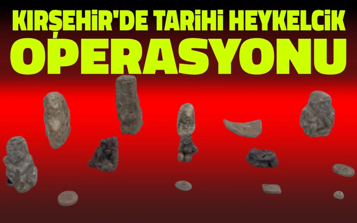 Artuklu d&ouml;nemine ait 14 adet heykelcik ele ge&ccedil;irildi