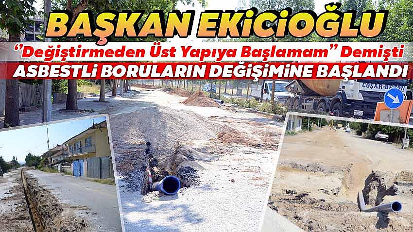 Kırşehir'de Asbestli Borular Polietilen Borularla Değiştiriliyor