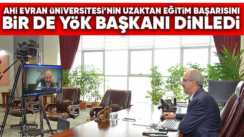 Ahi Evran Üniversitesi'nin Aydep Başarısını Bir de YÖK Başkanı Dinledi