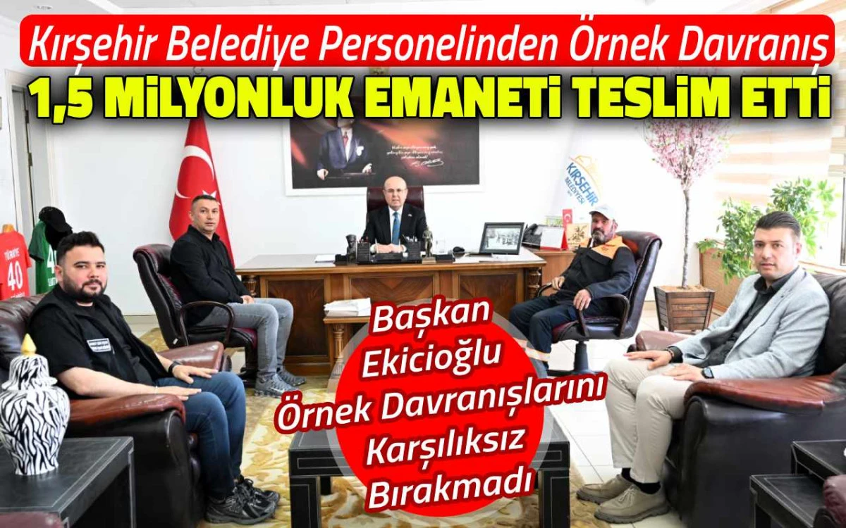 Ulaştırma personeli bulduğu 1,5 milyonluk emaneti teslim etti