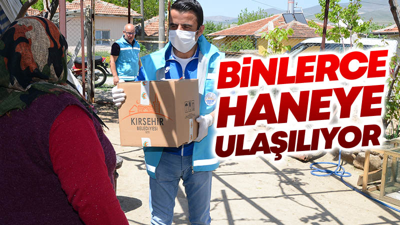 Kırşehir Belediyesi Binlerce Aileye Ulaşıyor