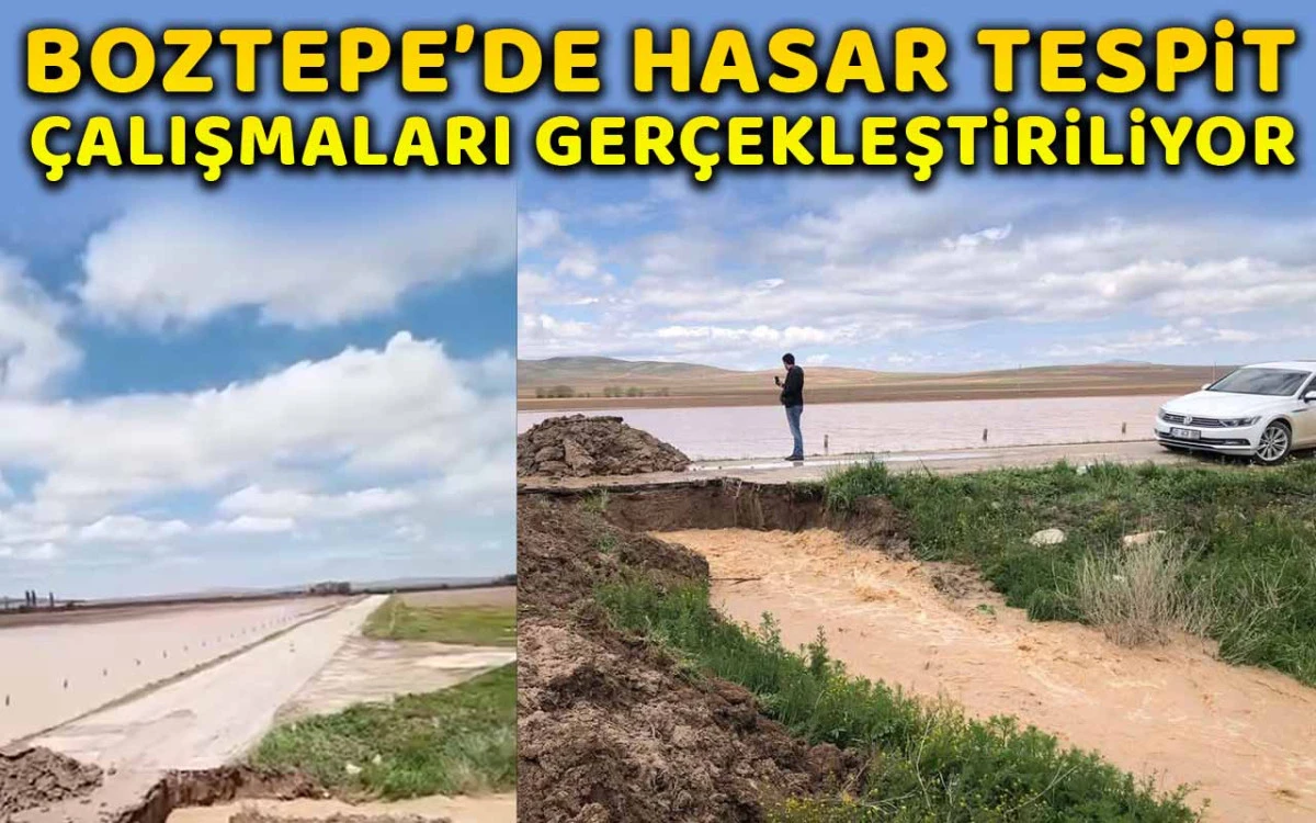 Boztepe'de hasar tespit çalışmaları gerçekleştiriliyor