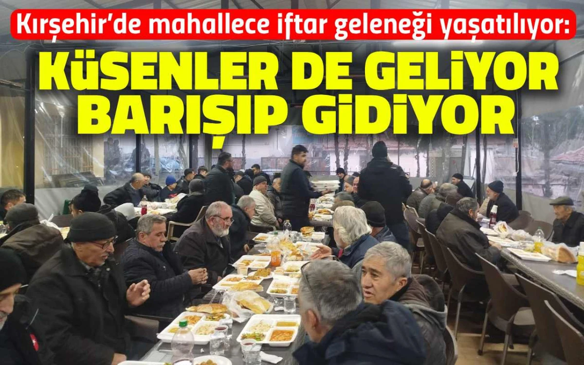 Bu mahallede iftar evde değil, hep birlikte yapılıyor