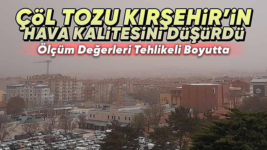 Çöl Tozu Kırşehir'in Hava Kalitesini Düşürdü