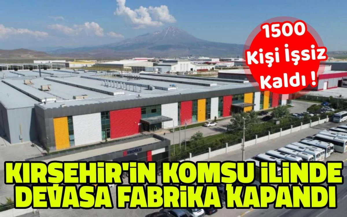 Devasa tekstil fabrikası kapandı: 1500 kişi işsiz kaldı