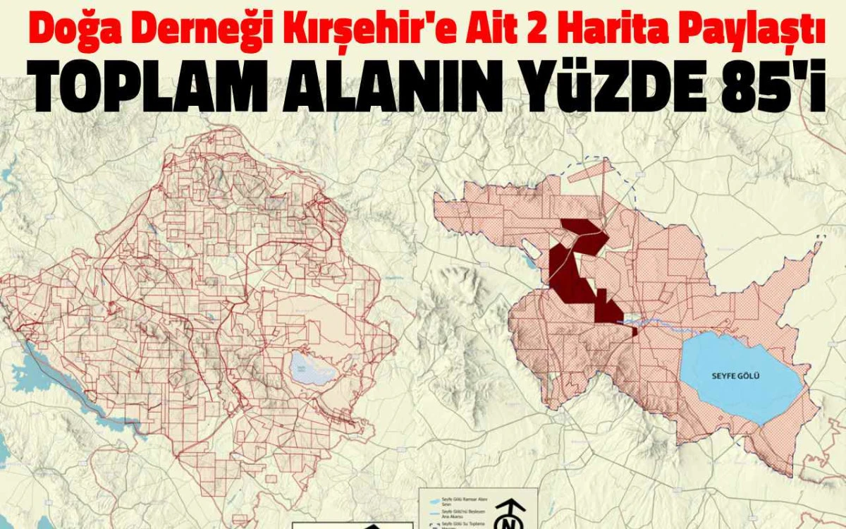 Doğa Derneği’nden Kırşehir’e dair iki kritik harita