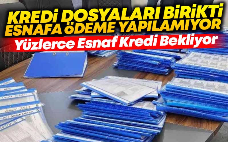 Dosyalar Birikti Esnafa Kredi Ödemesi Yapılamıyor