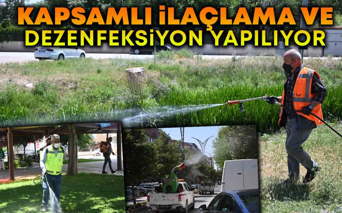 Kapsamlı ilaçlama ve dezenfeksiyon gerçekleştiriliyor