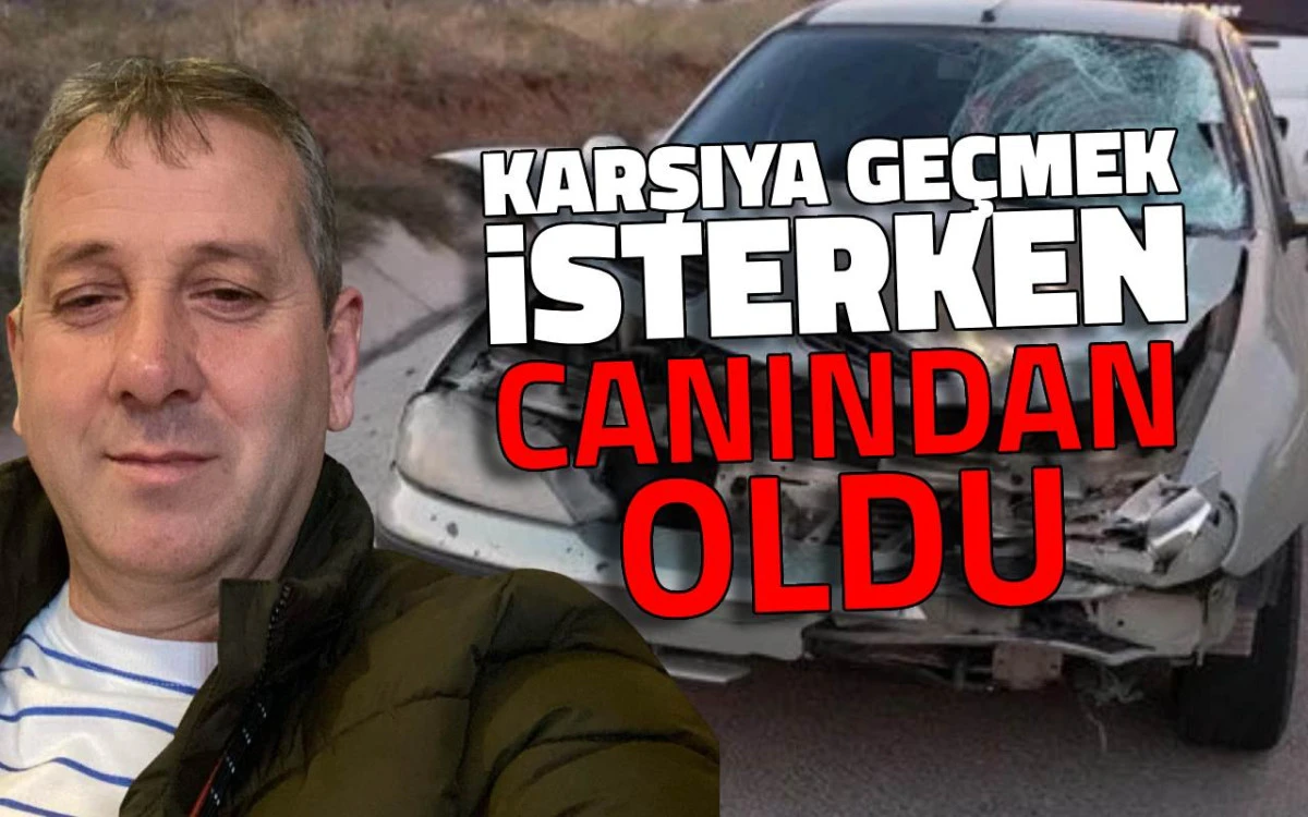 Karşıdan karşıya geçmek isteyen vatandaş canından oldu