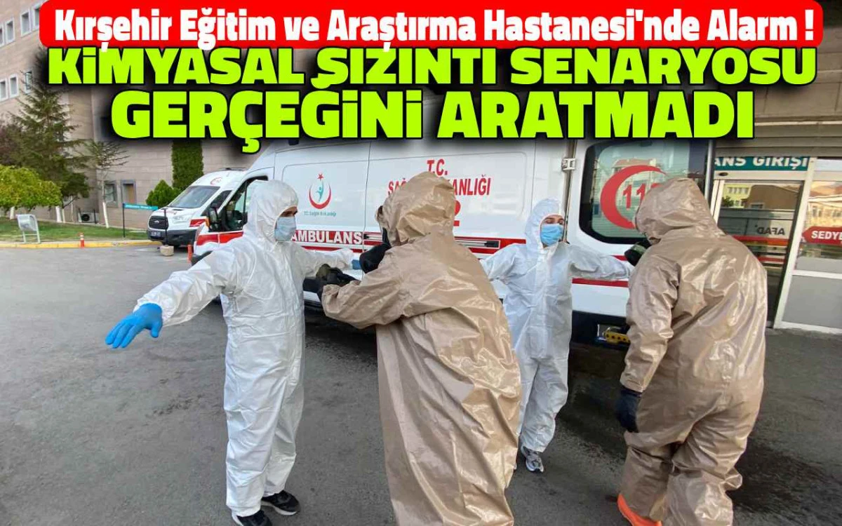 KBRN tehlikesine karşı tatbikat: Ekipler zamanla yarıştı