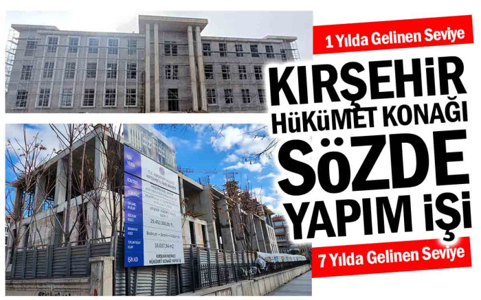    Kırşehir Hükümet Konağı Yapımı Ağırdan Alınıyor