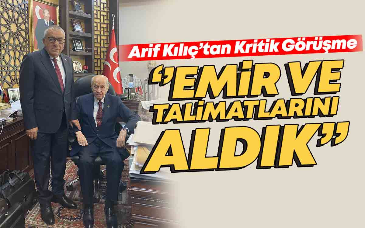 Kırşehir İl Başkanı Kılıç MHP Genel Başkanı Devlet Bahçeli İle Görüştü