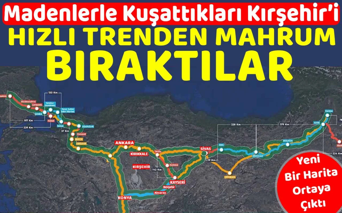 Kırşehir YHT planlarında neden yok? eleştiriler büyüyor