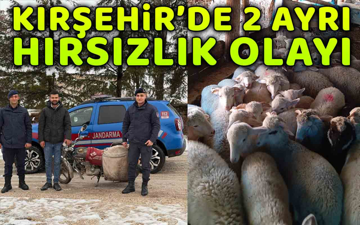 Kırşehir'de 2 Ayrı Hırsızlık Olayı
