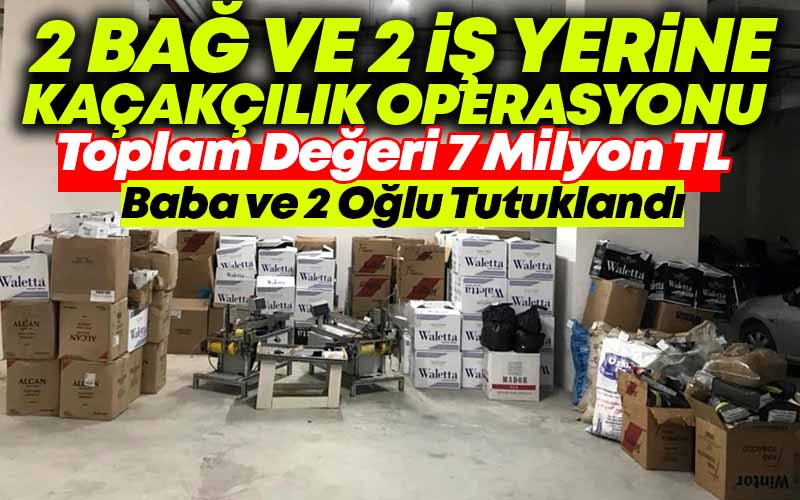 Kırşehir'de 2 Bağ Evi ve 2 İş Yerine Operasyon