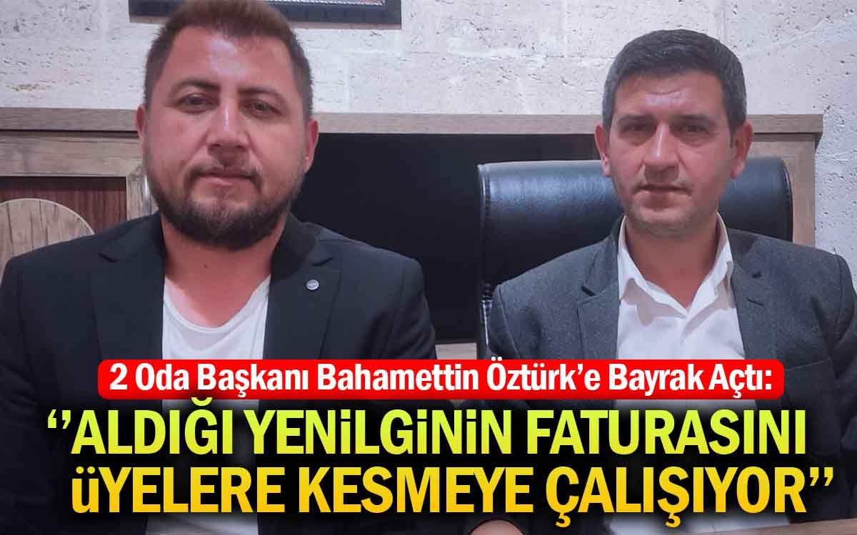 Kırşehir'de 2 Oda Başkanı Bahamettin Öztürk'e Bayrak Açtı