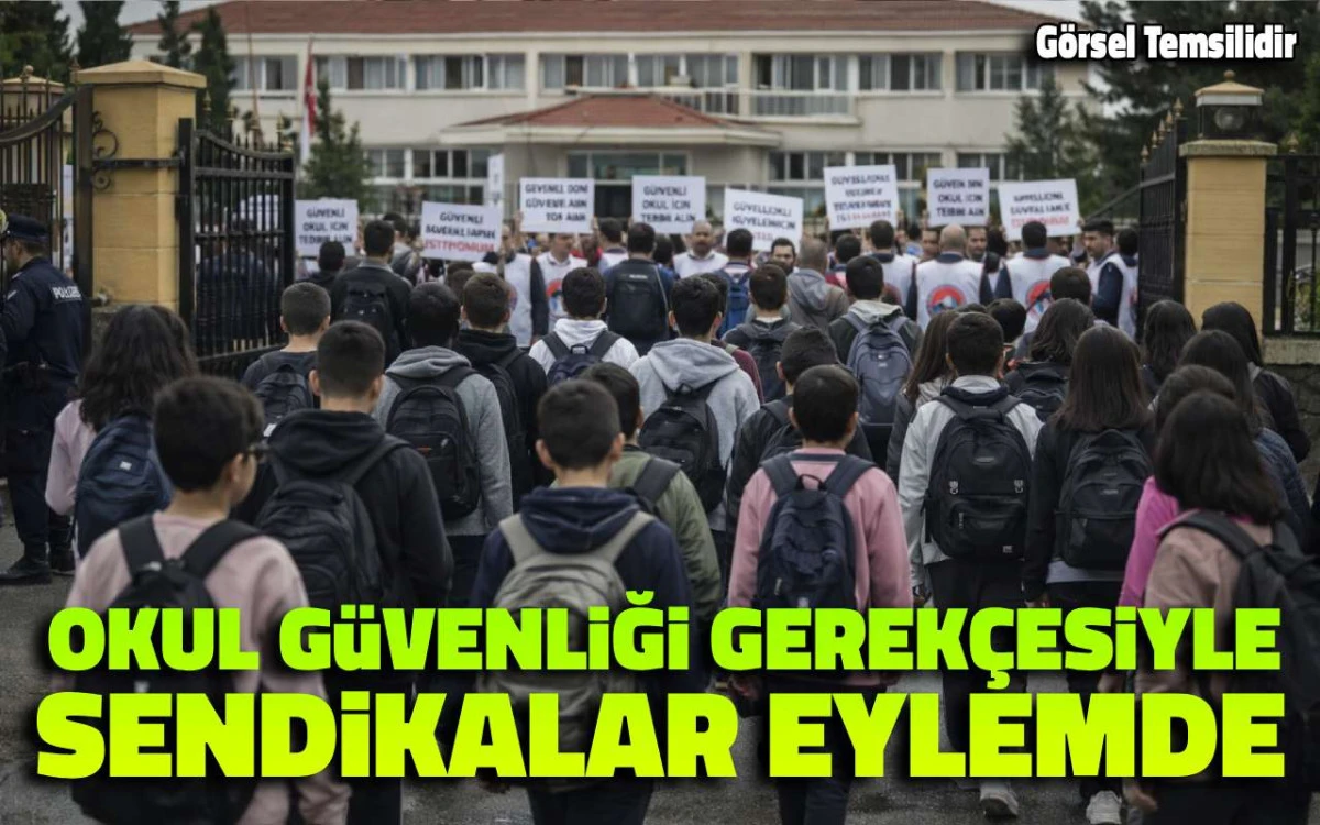 Kırşehir&rsquo;de 5 sendikadan okul g&uuml;venliği i&ccedil;in iş bırakma