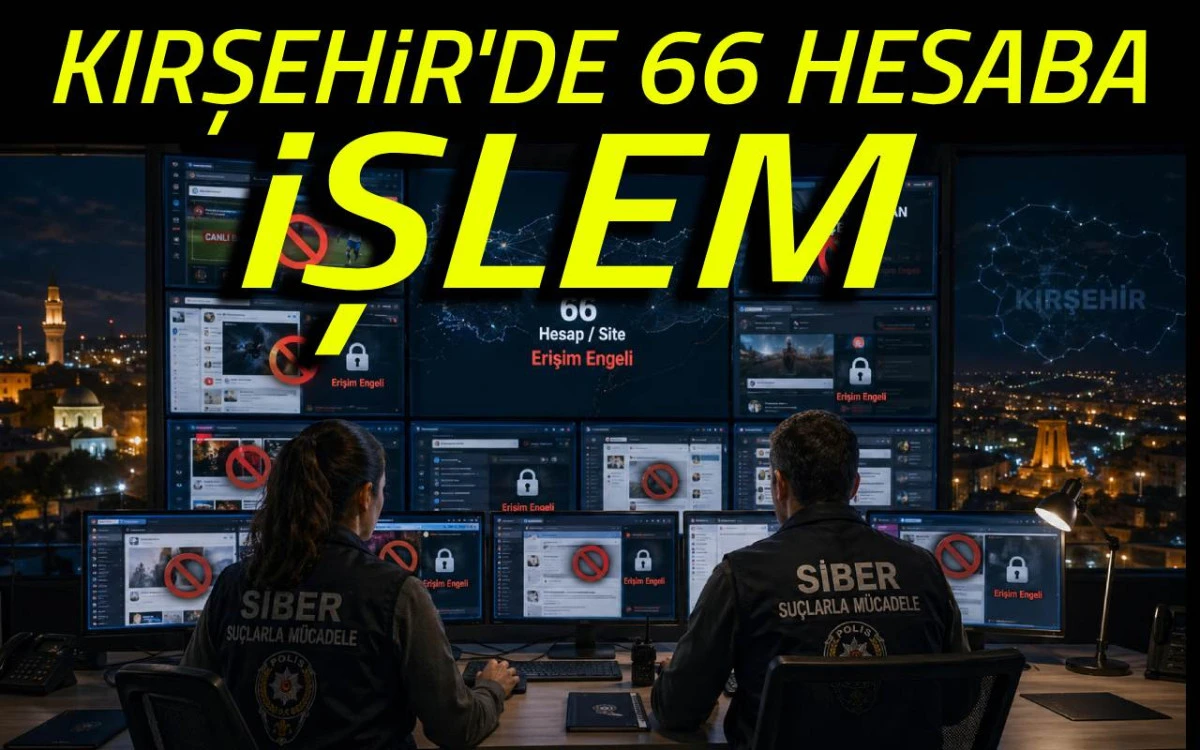 Kırşehir&rsquo;de 66 İnternet Sitesi ve Sosyal Medya Hesabı Kapatıldı