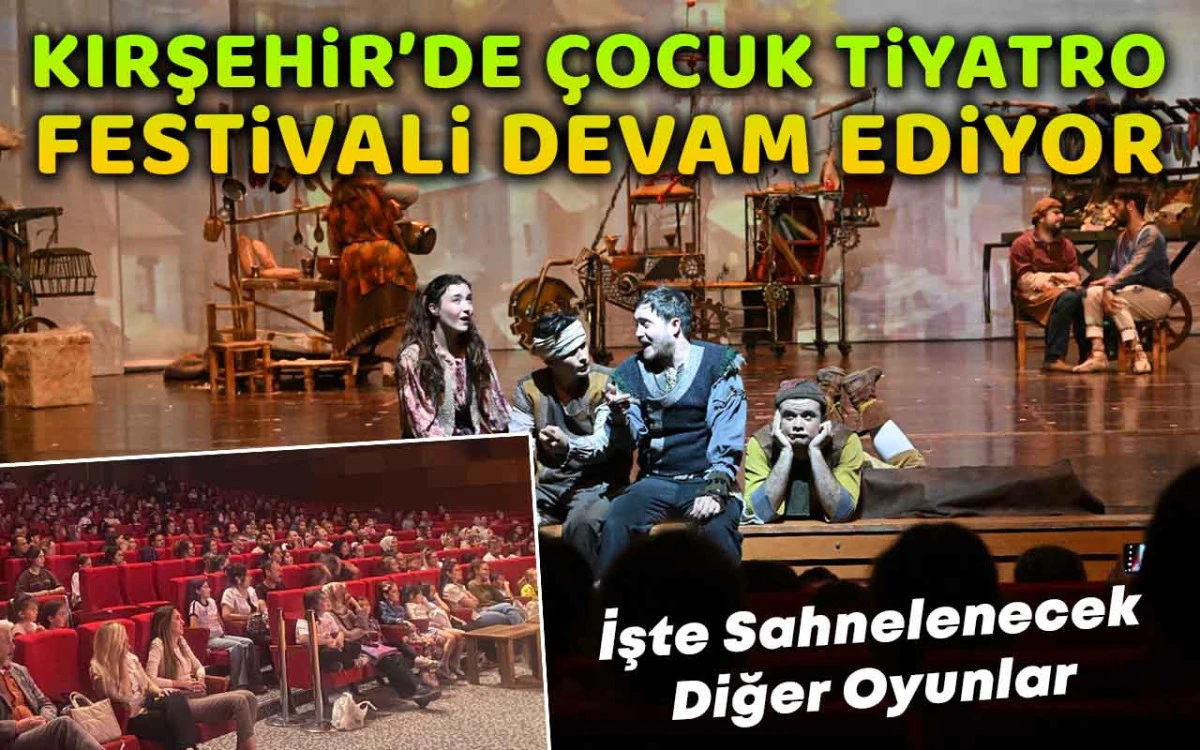 Kırşehir'de çocuk tiyatro festivali devam ediyor
