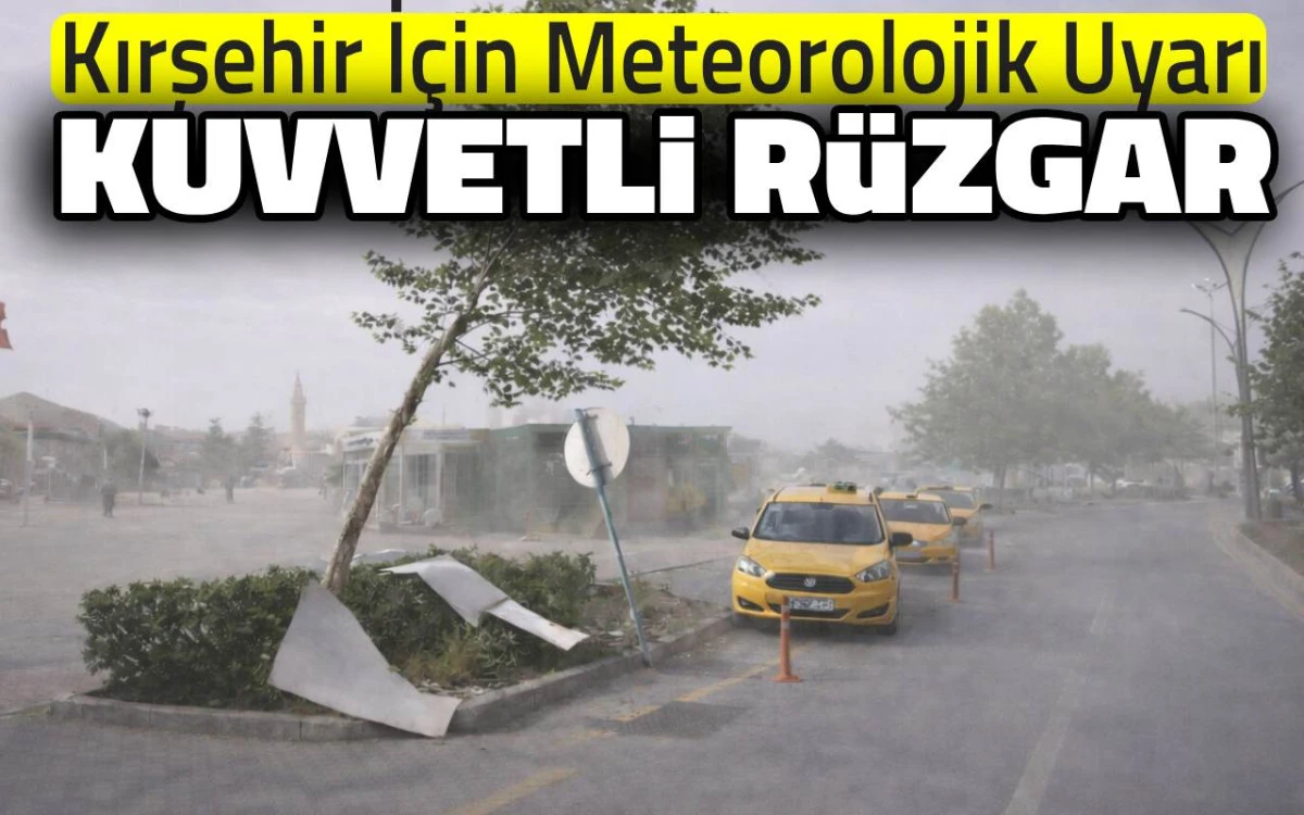 Kırşehir'de g&uuml;n boyu etkili olacak: Kuvvetli r&uuml;zgar uyarısı