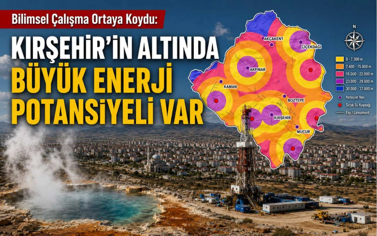 Kırşehir'de jeotermal potansiyeli en y&uuml;ksek b&ouml;lgeler belli oldu