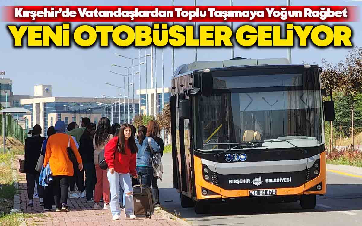 Kırşehir'de Toplu Taşımaya Yoğun Rağbet