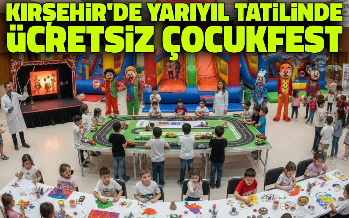 Kırşehir&rsquo;de Yarıyıl Tatiline &uuml;cretsiz Festival: &Ccedil;ocukFest 16-21 Ocak&rsquo;ta