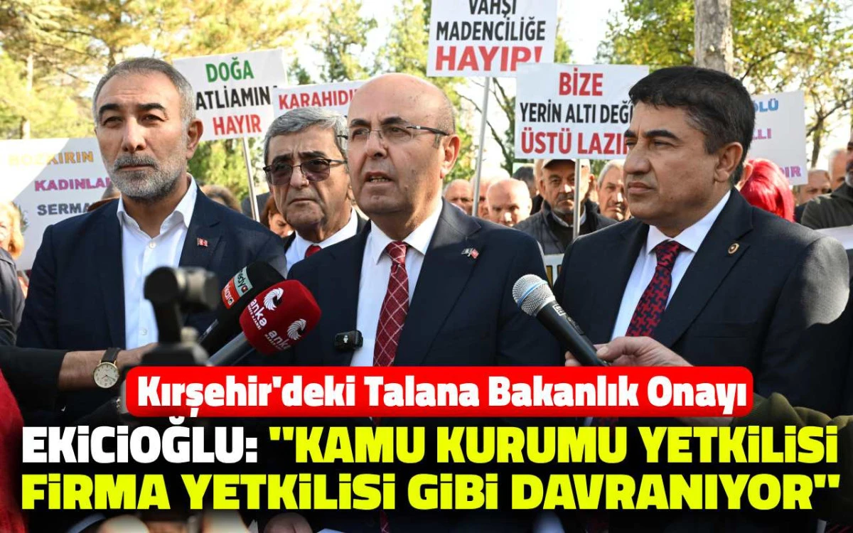 Kırşehir'deki talan projesine ÇED onayı verildi