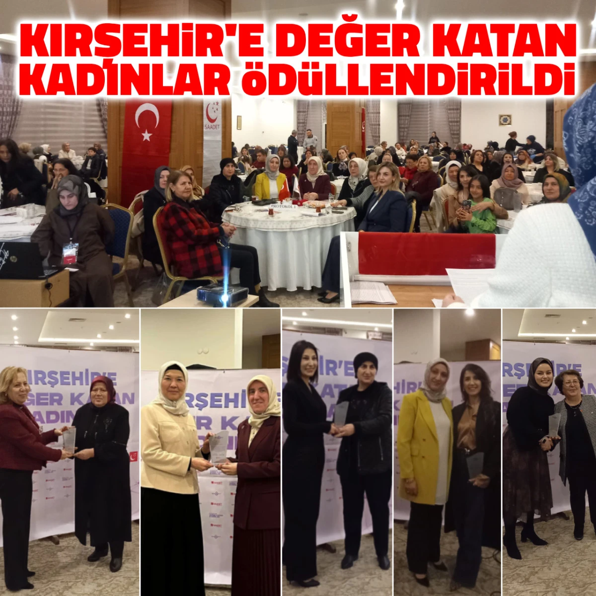 Kırşehir'e değer katan kadınlar &ouml;d&uuml;llendirildi