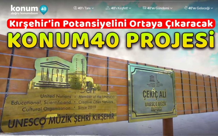 Kırşehir'in tanıtımı için konum40 projesi hazırlandı