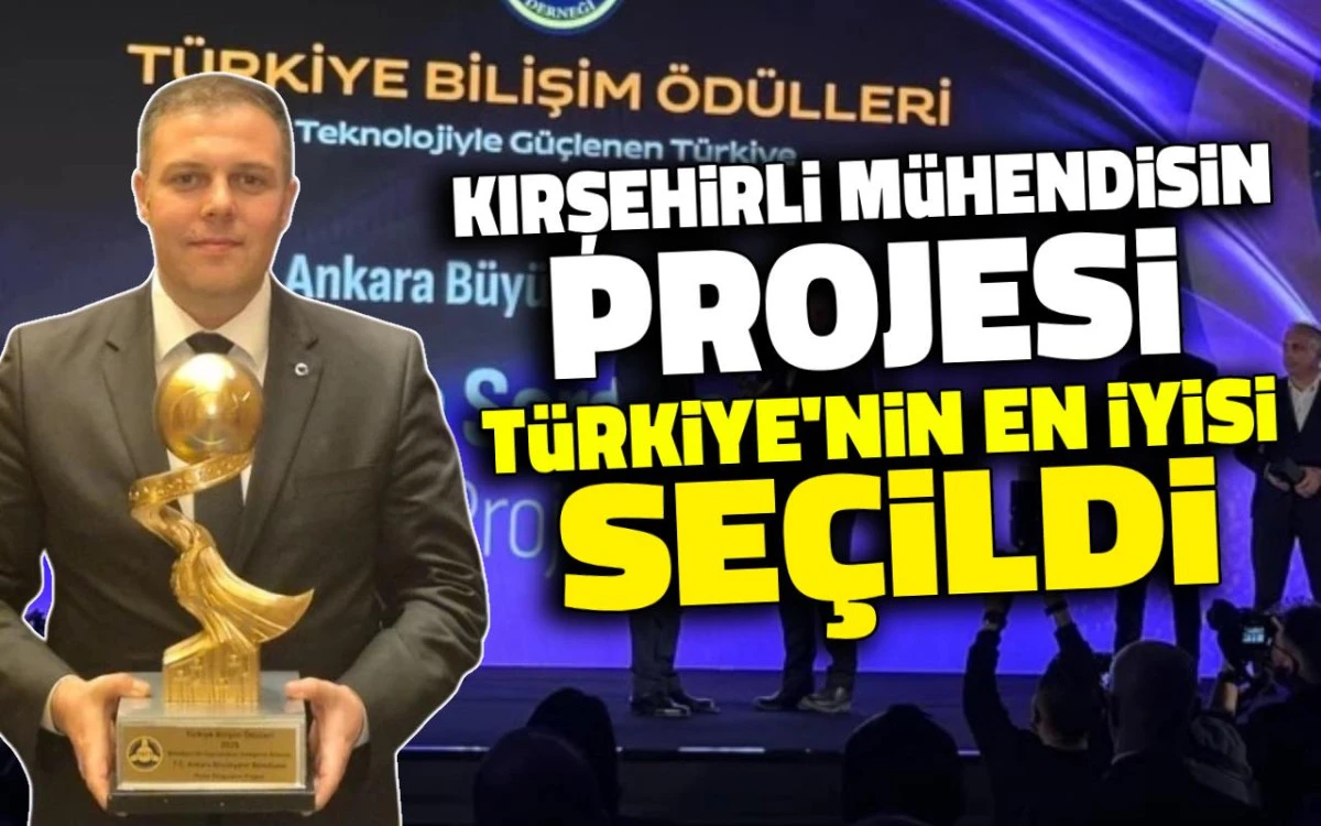 Kırşehirli mühendisin projesi Türkiye'nin en iyisi seçildi