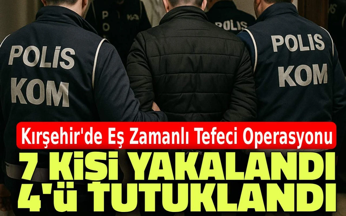 KOM ekiplerinden Kırşehir’de eş zamanlı baskın