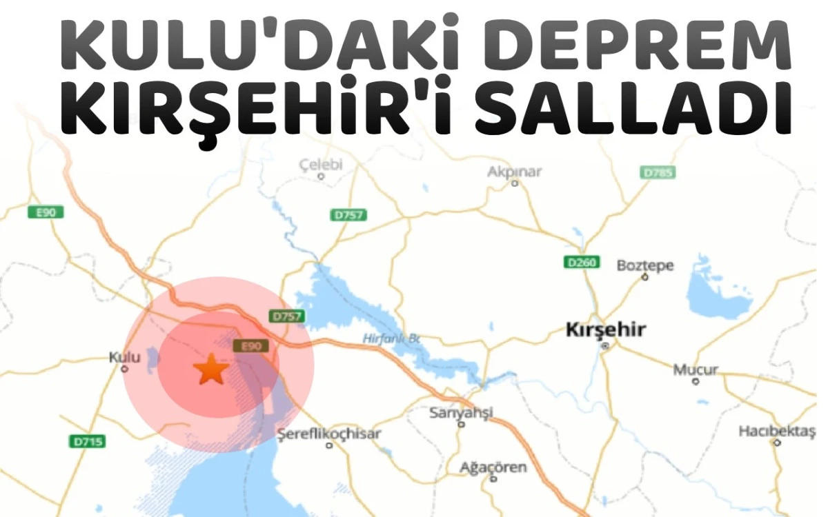 Kulu'daki Deprem Kırşehir'i de salladı