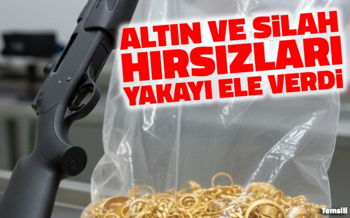 Mucur'da altın ve silah hırsızları yakalandı