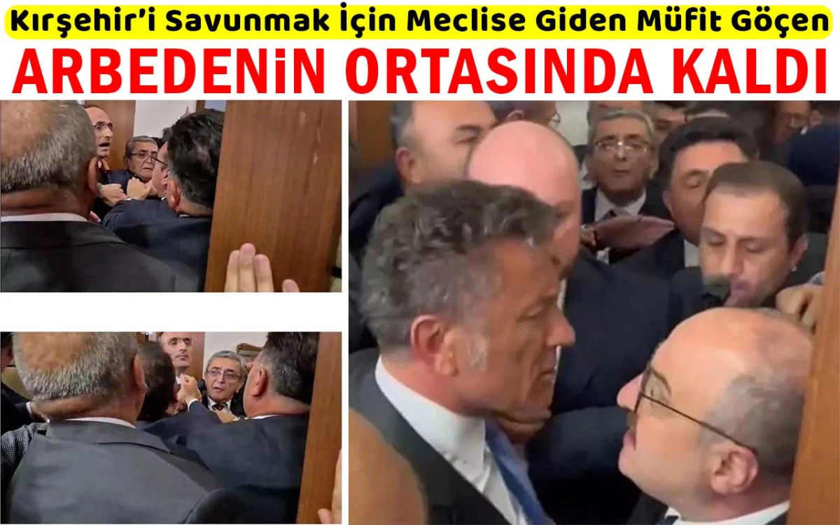 Müfit Göçen arbedenin ortasında kaldı