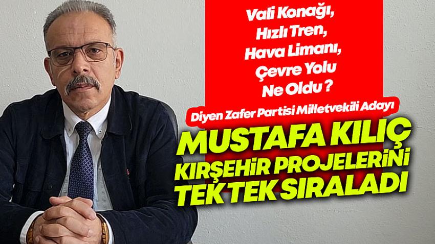 İktidarı Eleştiren Mustafa Kılıç, Kırşehir Projelerini Tek Tek Sıraladı