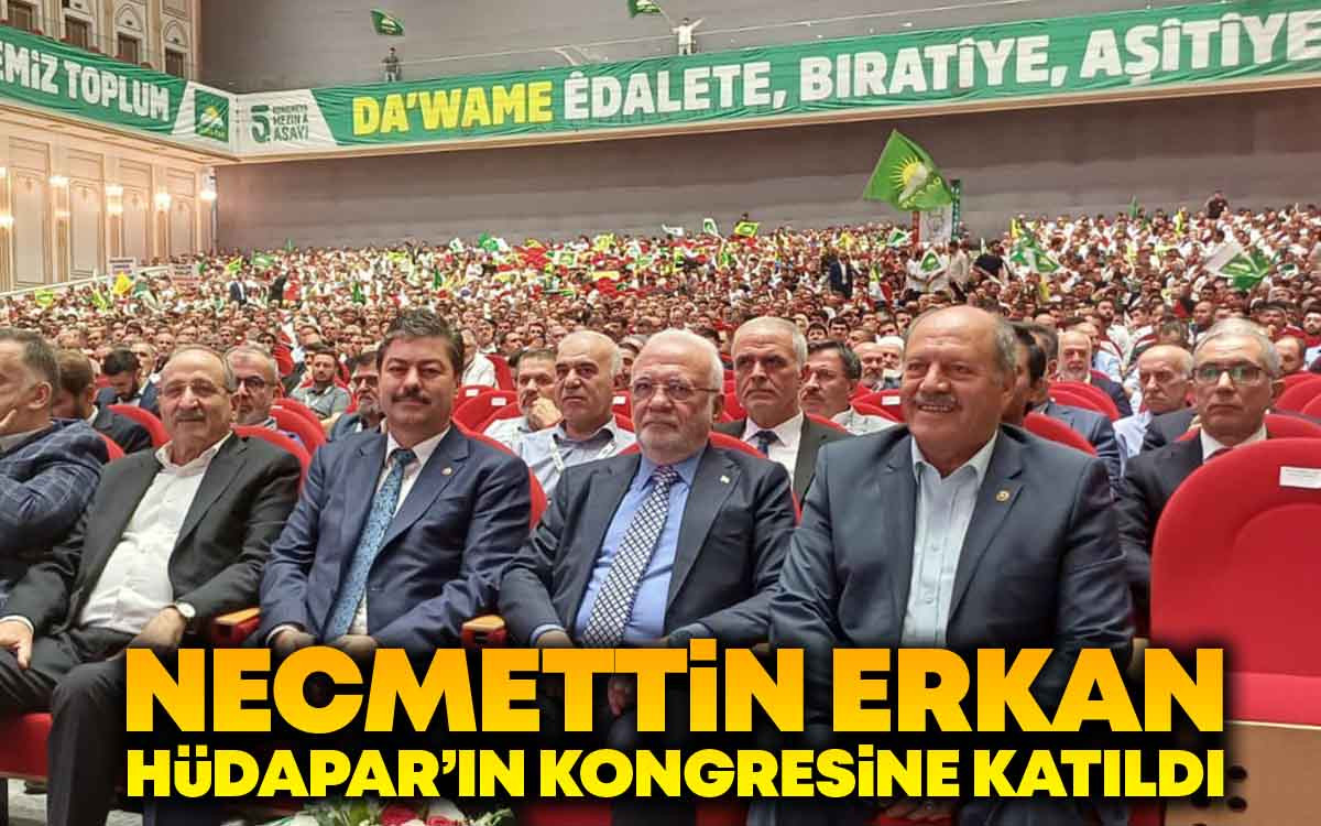 Necmettin Erkan Hüdapar'ın Kongresine Katıldı