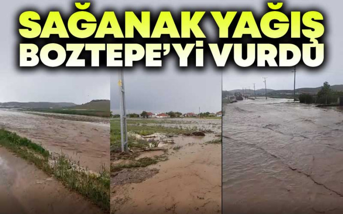 Sağanak Yağış Boztepe'yi Vurdu