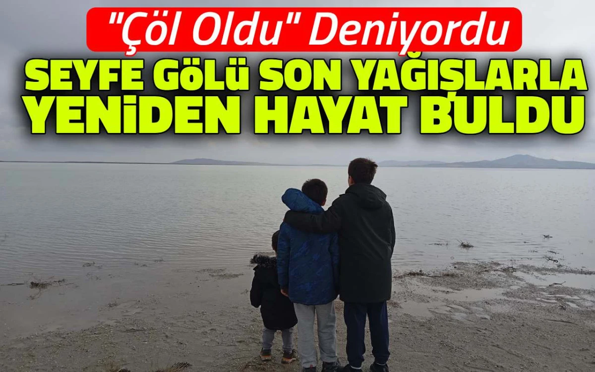 Seyfe G&ouml;l&uuml; son yağışlarla yeniden hayat buldu