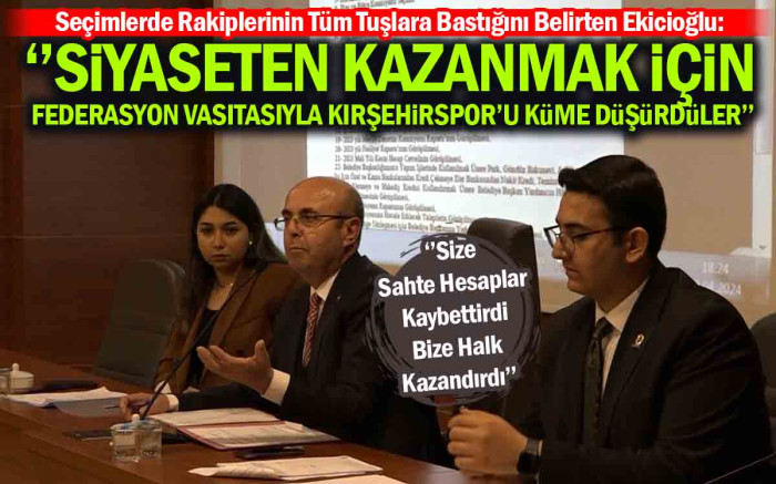   Siyaseten Kazanmak İçin Kırşehirspor'u Küme Düşürdüler