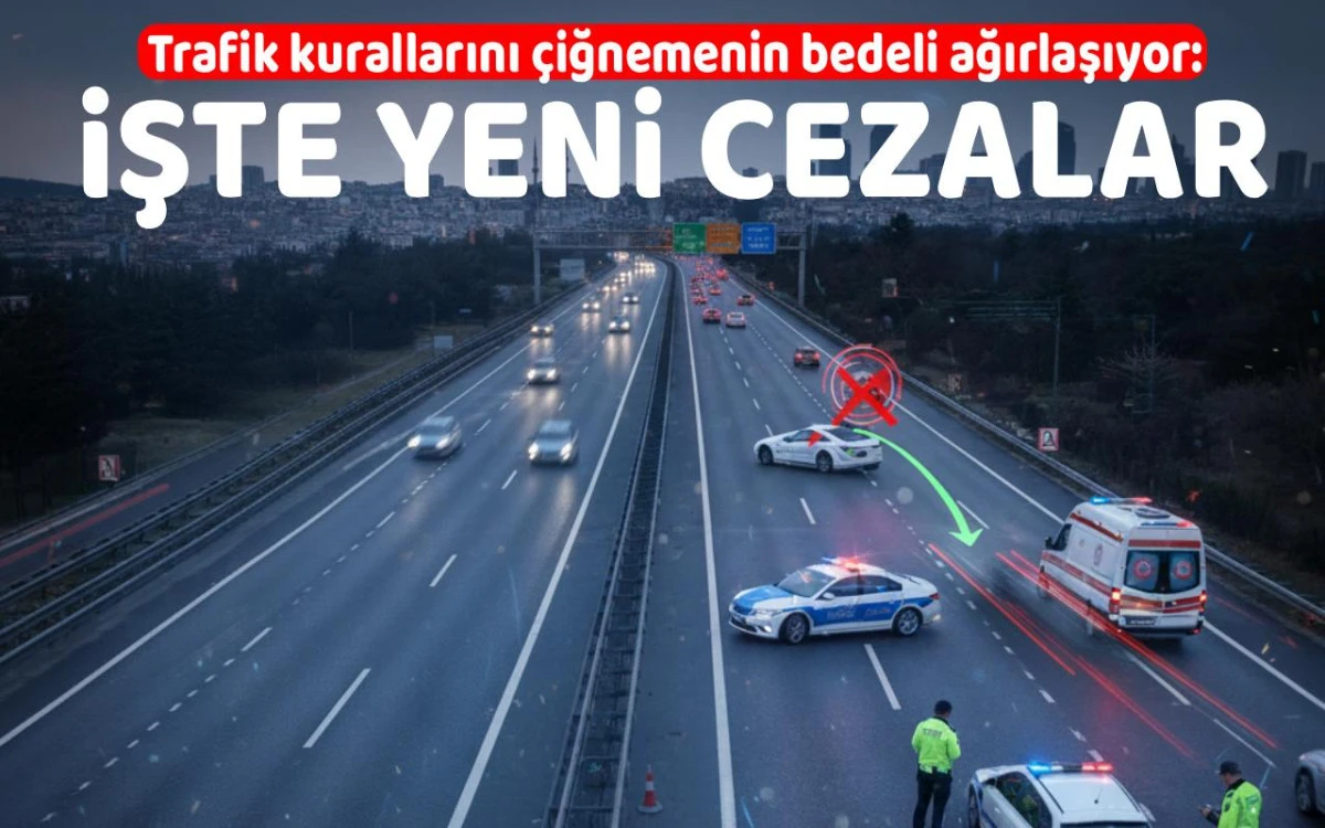 Trafik kurallarını çiğnemenin bedeli ağırlaşıyor: İşte yeni cezalar